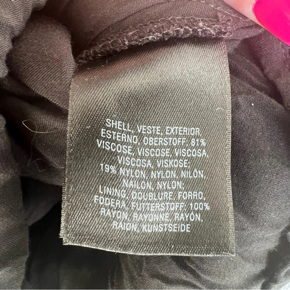 by Anthropologie Abbey Textured Wide Leg Cropped Belted Stretch Jumpsuit - Picture 6 of 7